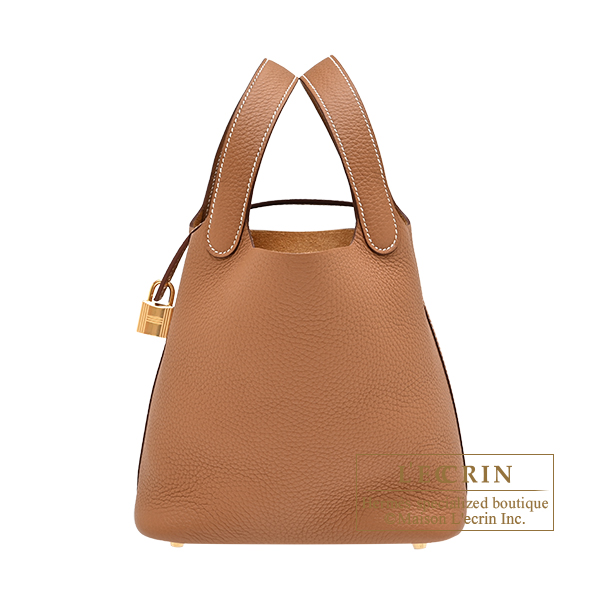 Hermes　Picotin Lock bag 18/PM　Gold　Clemence leather　Gold hardware
