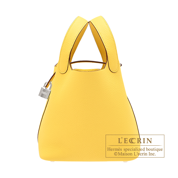 Hermes　Picotin Lock bag 18/PM　Canari　Clemence leather　Silver hardware