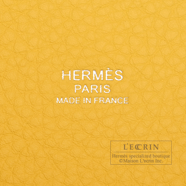 Hermes Picotin Lock bag 18/PM Canari Clemence leather Silver hardware