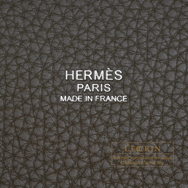 Hermes Picotin Lock bag 18/PM Vert loden Clemence leather Silver hardware