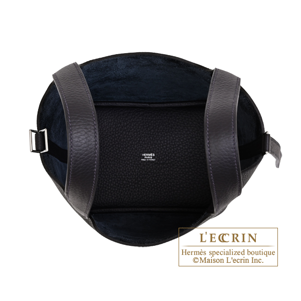 Hermes Picotin Lock bag 18/PM Caban Clemence leather Silver hardware