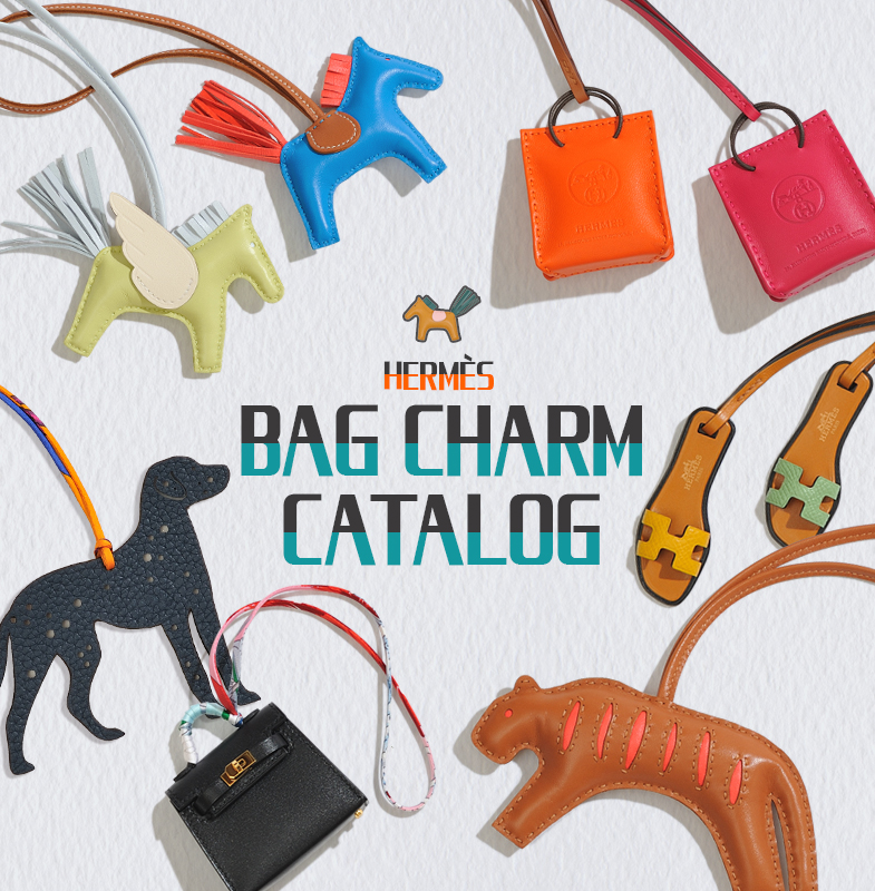 Hermes Lagoon Lagon Rodeo Bag Charm GM for Birkin Kelly - Chicjoy