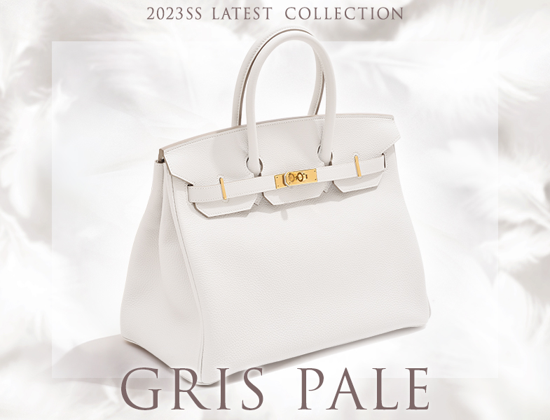 Hermes 2023 latest color, Gris pale