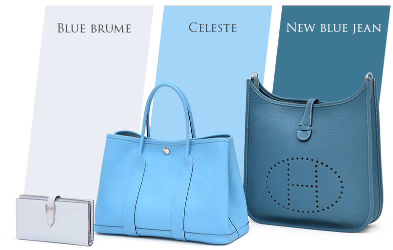Hermès Fall/Winter 2023 new color, New blue jeanとのカラー比較