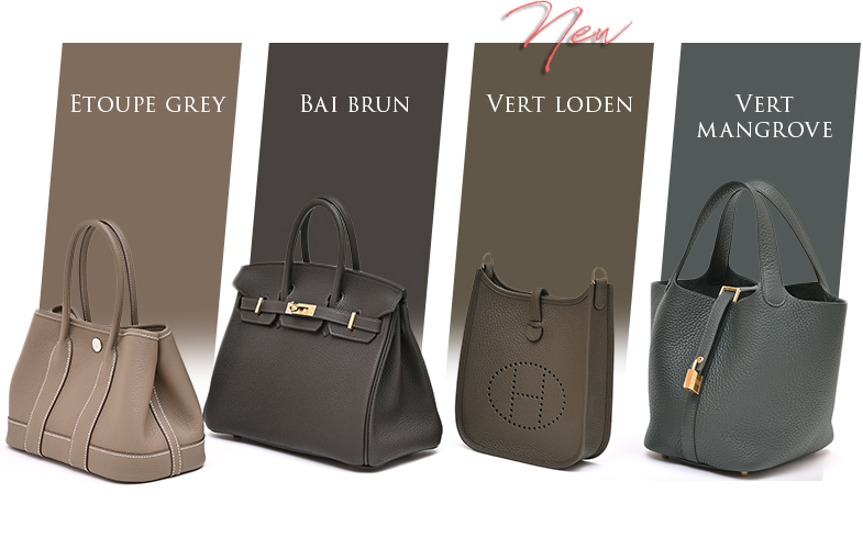 Hermès color comparison with Vert loden
