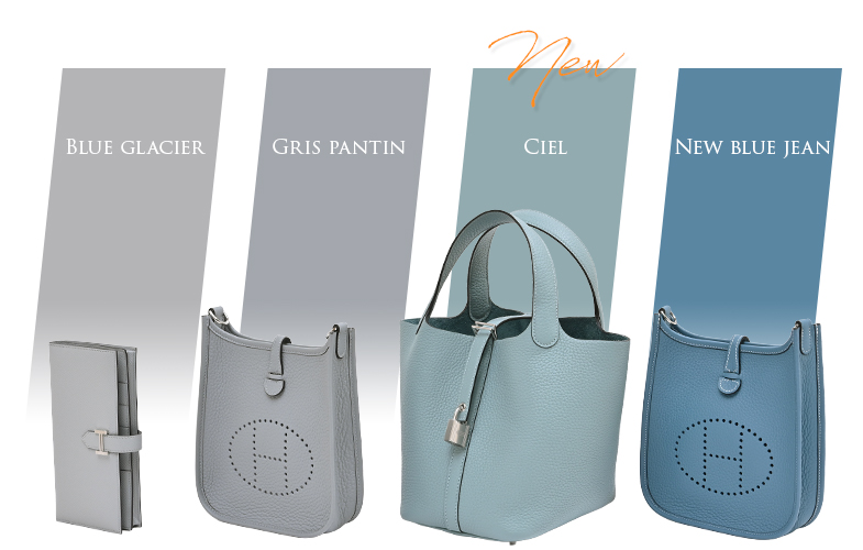 Hermès colour comparison with Ciel