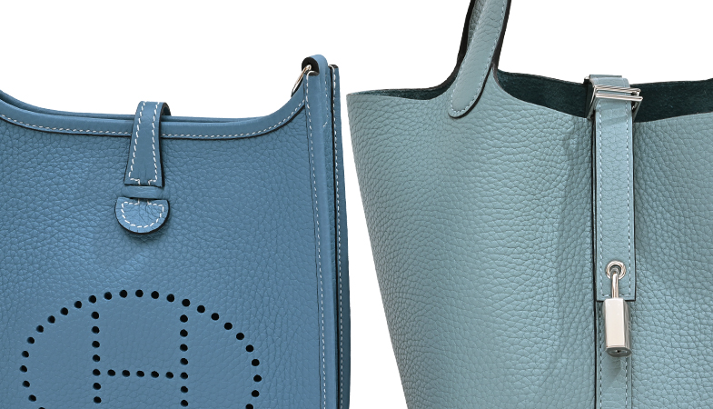 Hermès colour comparison with Ciel