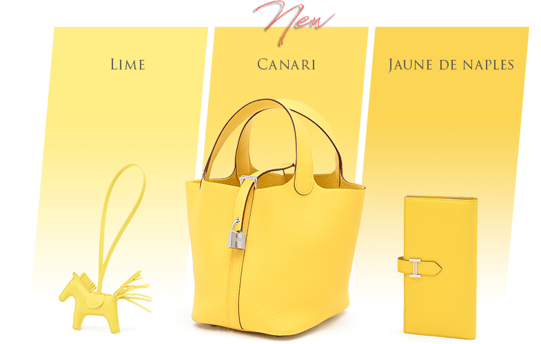 Hermès color comparison with Canari