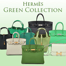 Hermes bag green colour deals